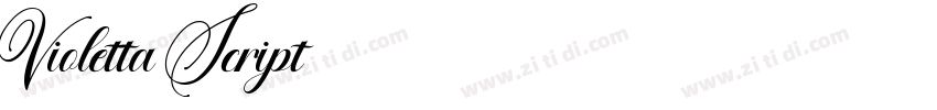 Violetta Script字体转换